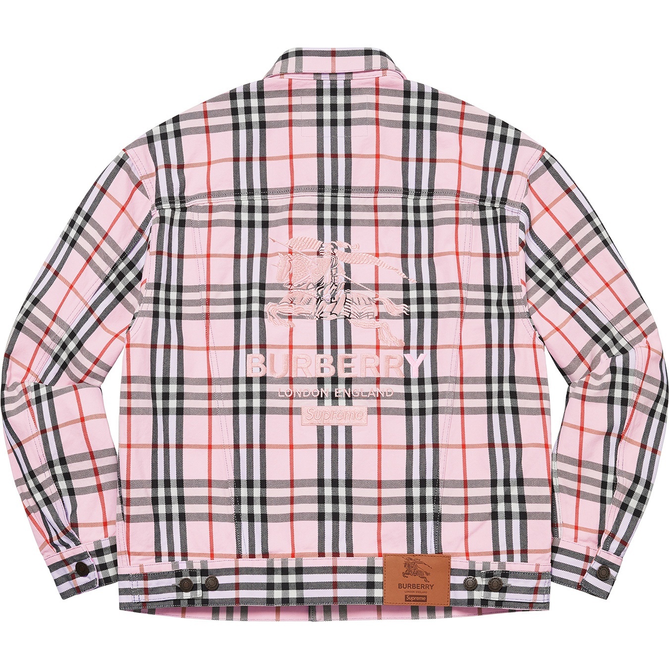 Supreme®/Burberry® Denim Trucker Jacket view 8